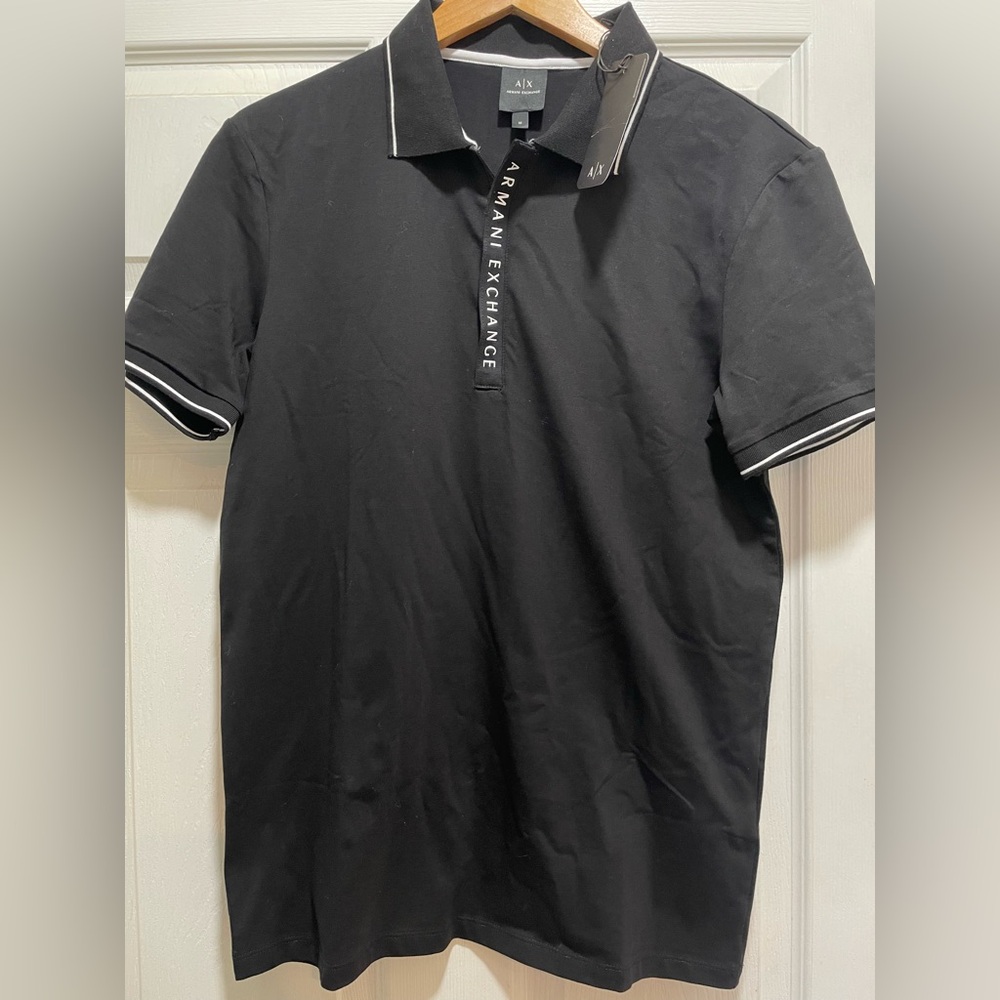 Men’s tipped logo placket polo shirt